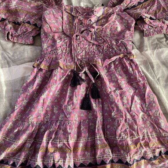 SEA New York Perry Puff-Sleeve Mini Dress Size S - Picture 3 of 3